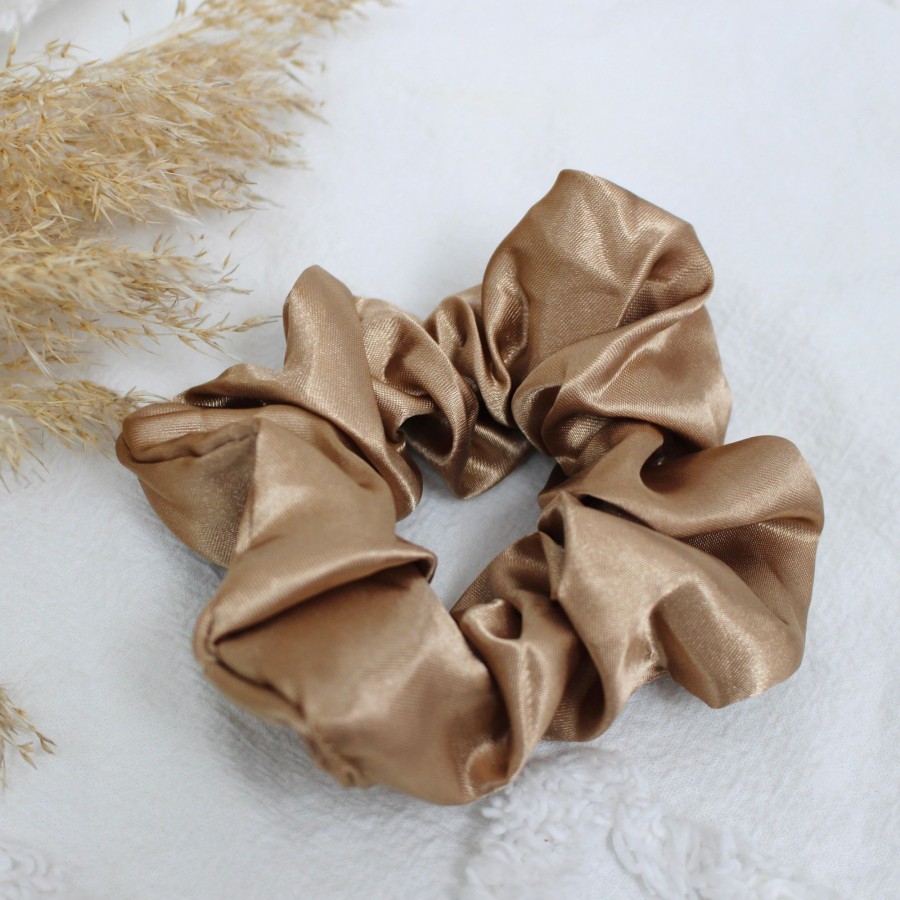 Hair Accessories CreatiVal | Golden Satin Cabbage