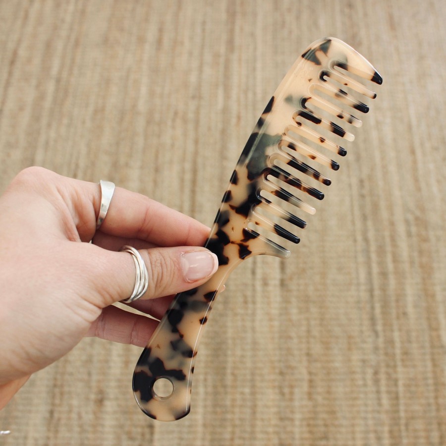 Hair Accessories CreatiVal | Detangling Comb - Tortoise