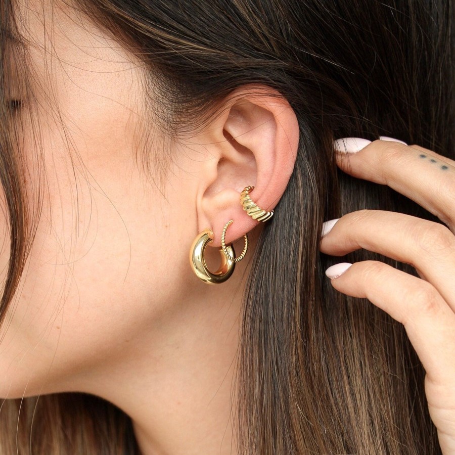 Earrings CreatiVal | Odace Gold - Ear Cuff