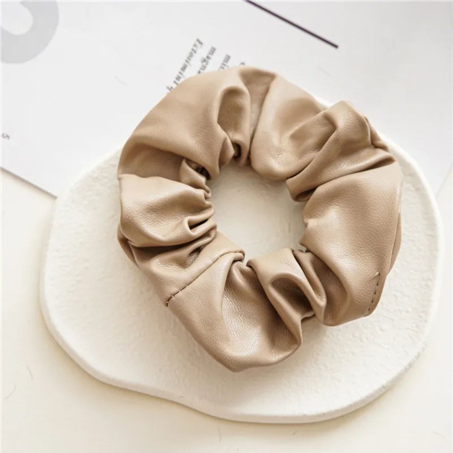 Hair Accessories CreatiVal | Beige Vegan Leather Bag