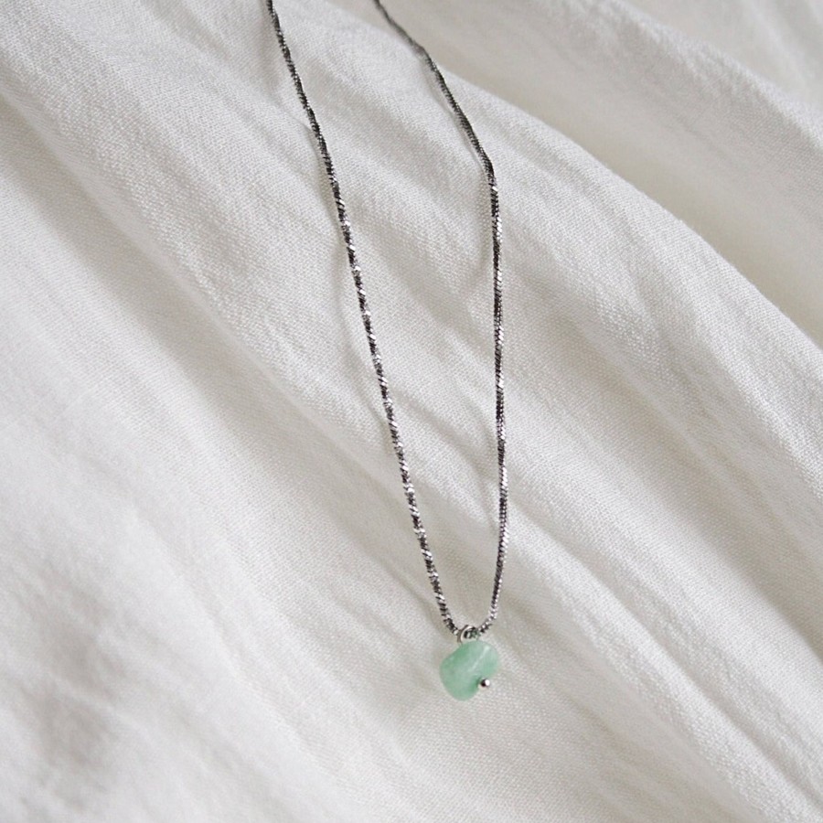 Necklaces CreatiVal | Aventurine - Silver