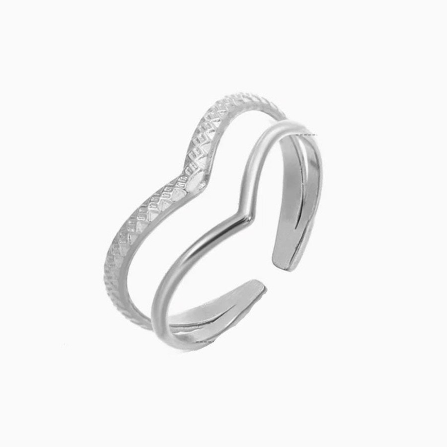 Rings CreatiVal | Vaya - Adjustable Silver Ring