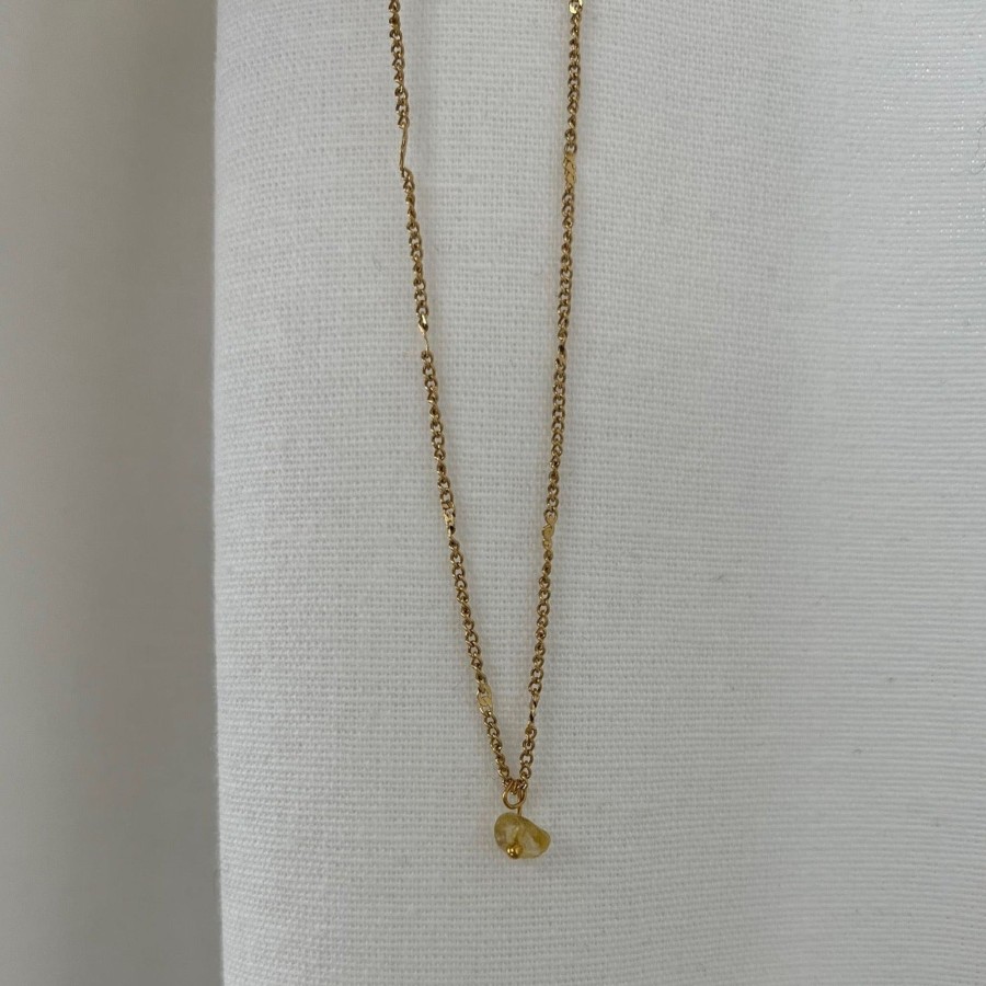 Necklaces CreatiVal | Citrine - Gold