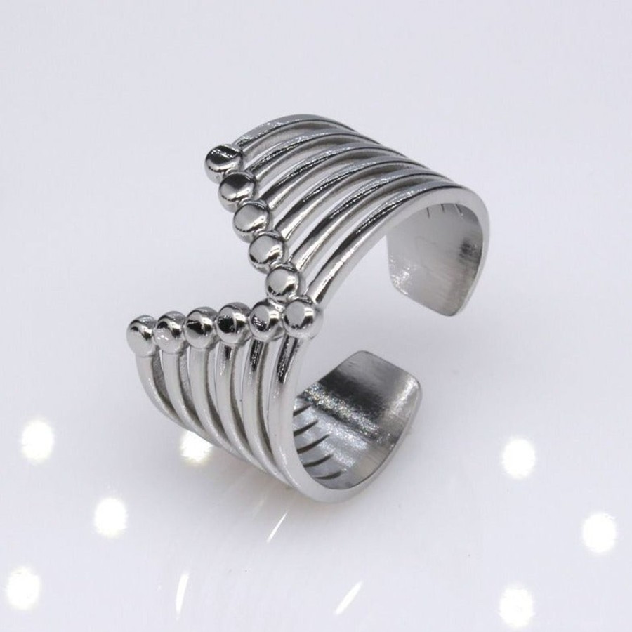 Rings CreatiVal | Viktoire - Adjustable Silver Ring