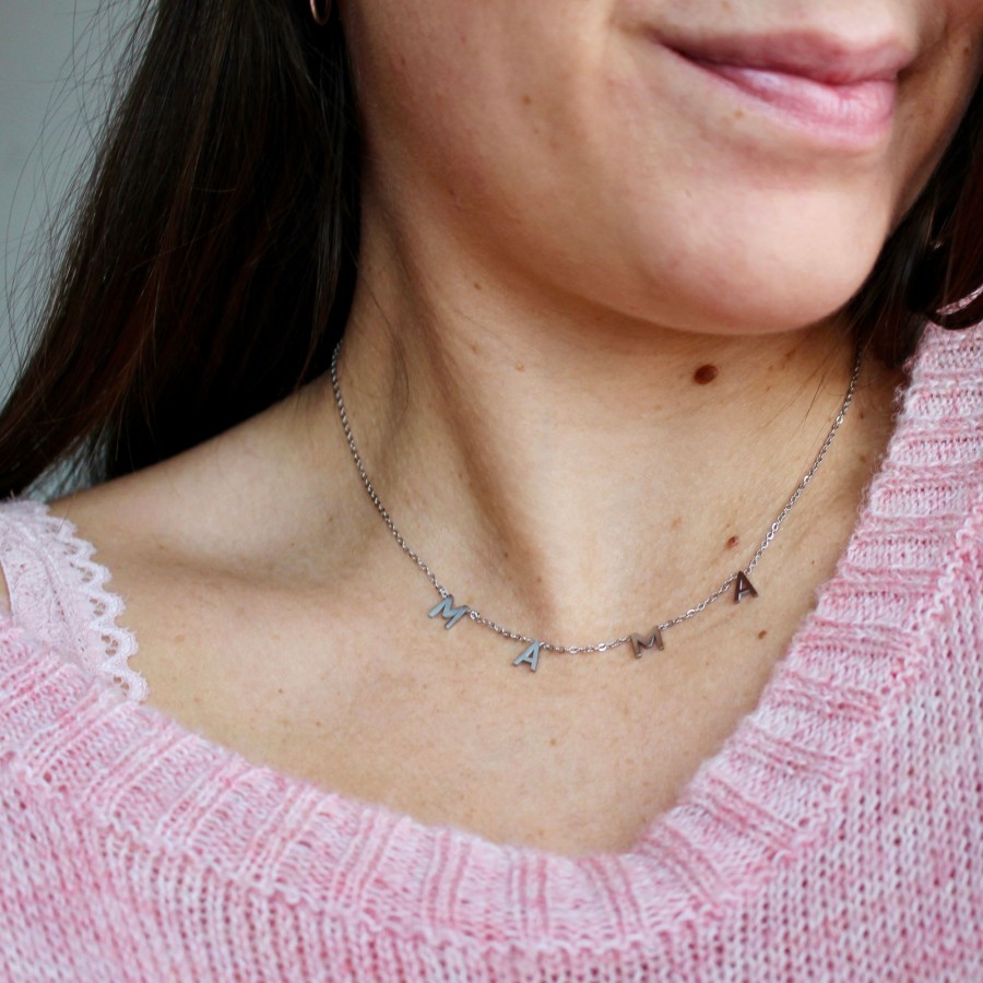 Necklaces CreatiVal | Mama Modern Silver