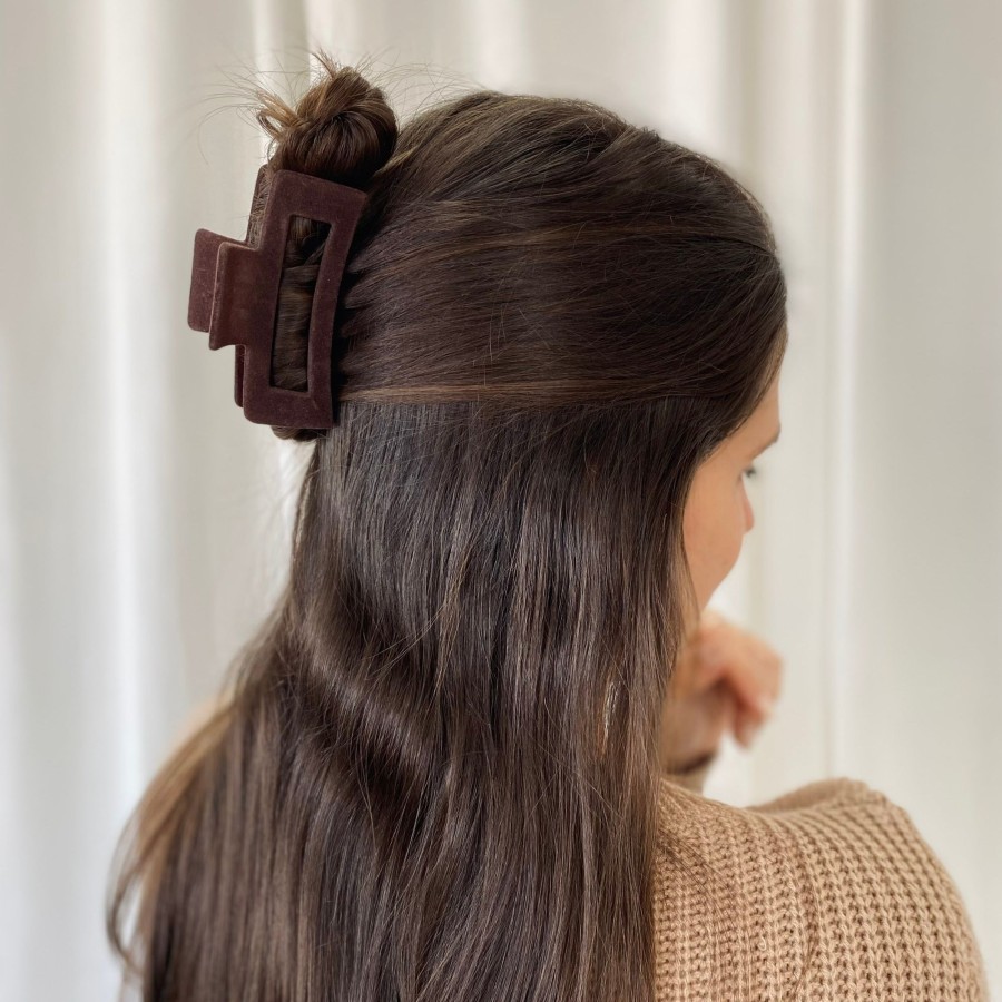 Hair Accessories CreatiVal | Chocolate Velvet Clip