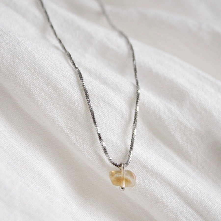 Necklaces CreatiVal | Citrine - Silver