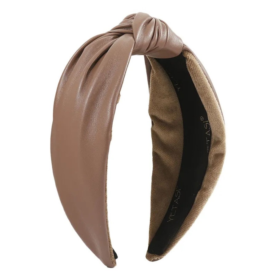 Hair Accessories CreatiVal | Vegan Leather Headband - Toffee