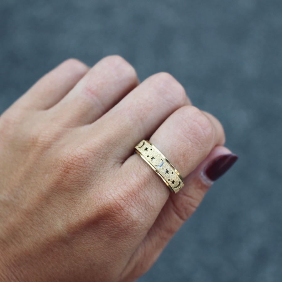 Rings CreatiVal | Cosmik-Gold Meditation Ring