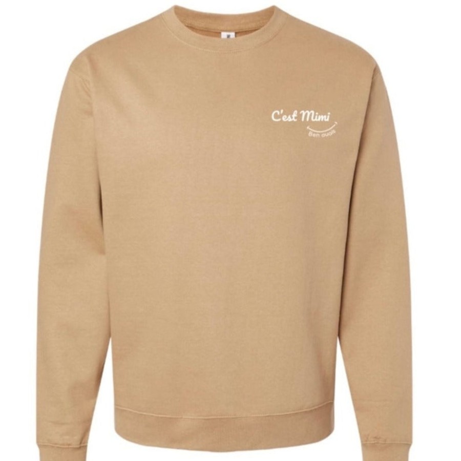 It Is Cute CreatiVal | C'Est Mimi Oversized Crewneck - Beige