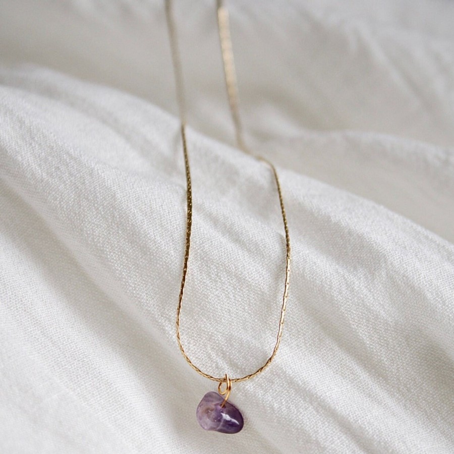 Necklaces CreatiVal | Amethyst - Gold