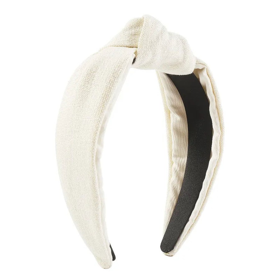 Hair Accessories CreatiVal | Vegan Leather Headband - Cream