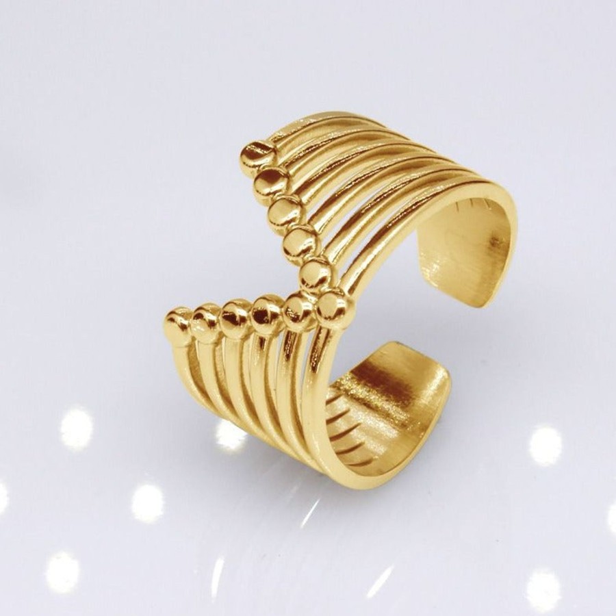 Rings CreatiVal | Viktoire - Gold Adjustable Ring