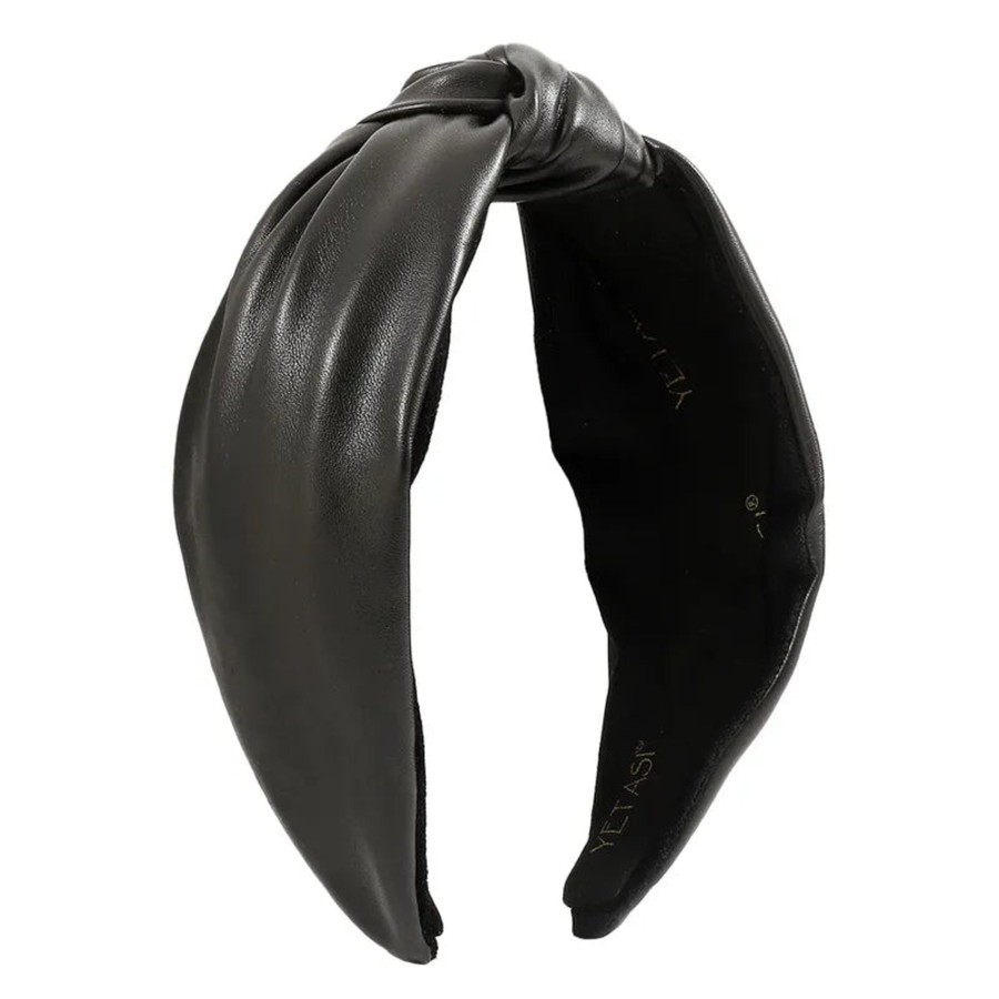 Hair Accessories CreatiVal | Vegan Leather Headband - Black