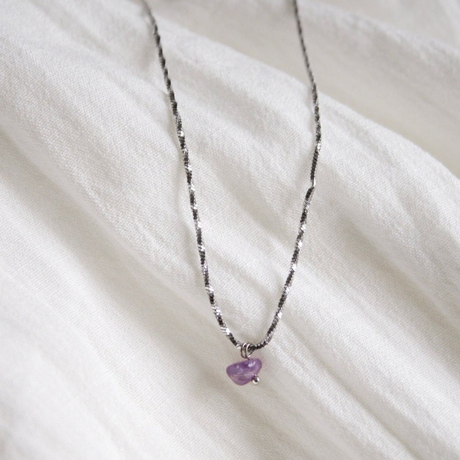 Necklaces CreatiVal | Amethyst - Silver